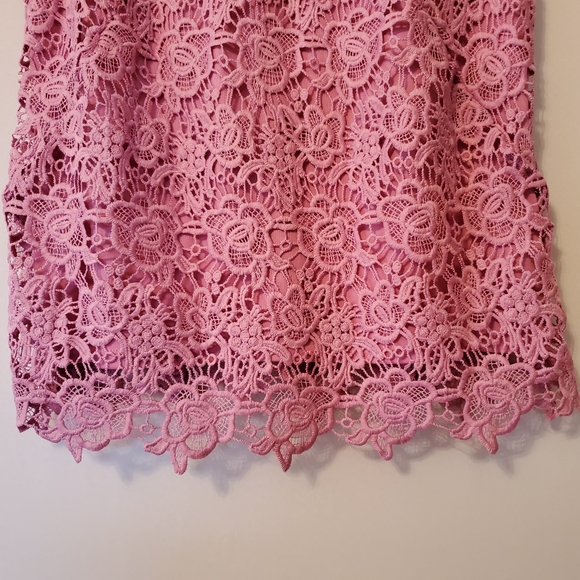 Nanette Lepore Pink Lace Summer Top - Picture 8 of 15
